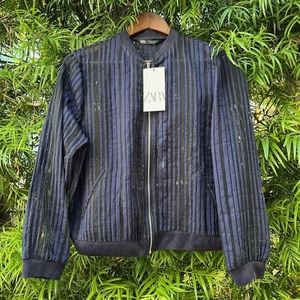 NWT — Zara sheer bomber jacket — M — PERFECT FOR SUMMER